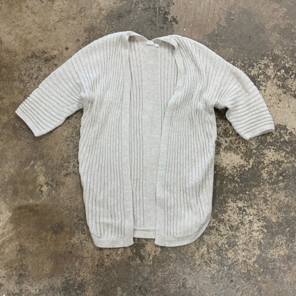 Gap For Good Cocoon Sleeve Slouchy Relaxed Fit Open Ribbed Cardigan Sweater. XS. - Picture 2 of 11